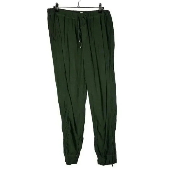 Splendid Camo Green Zip Hem Jogger Pants L - Picture 1 of 3
